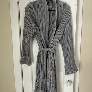 Brooklinen Light Gray Waffle Robe